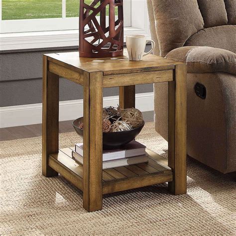 solid wood side table